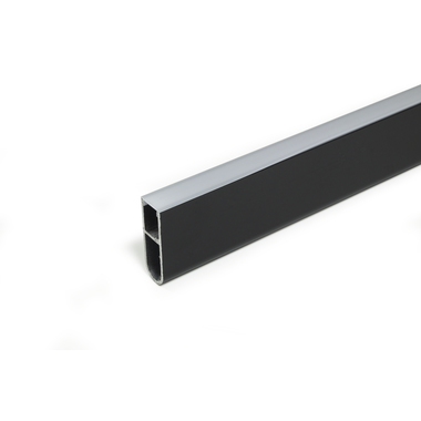 Mec rack kastbaar led profiel 3m zwart